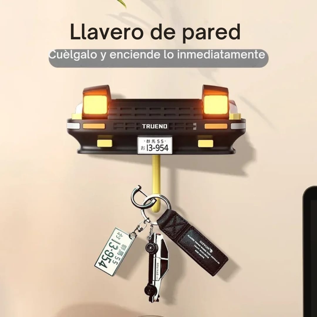 Llavero de pared AE86 Trueno con luces LED